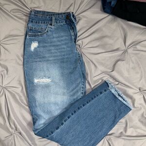 d. jeans Blue Skinny Distressed Jeans